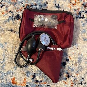 Burgundy Blood Pressure Cuff Set